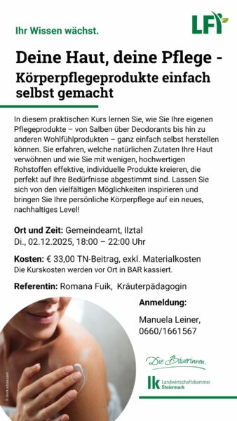 Deine Haut, deine Pflege 02122025