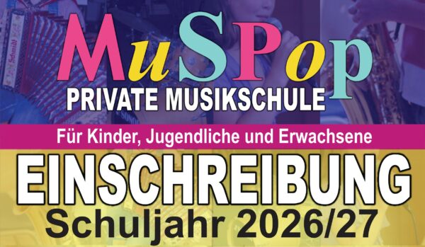 Einschreibung MuSPop Titel